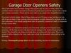 Garage Door Openers Safety