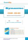 Free SYMANTEC 250-403 PDF