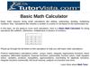Basic Math Calculator