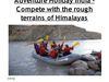 Adventure Holiday India - Compete with the rough terrains of Himalayas