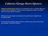 Cabarrus Garage Doors Openers