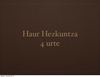 Haur Hezkuntza. 4 urte (2011-12)
