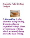 Exquisite False Ceiling Designs