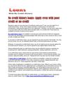 No credit history loans- Apply even with poor credit or no credit