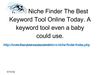 Micro Niche Finder Software Tutorial