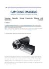 Products, Talk News Samsung Launches Strong Camcorder Lineup with Innovative Features