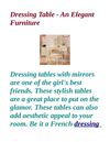 Dressing Table - An Elegant Furniture