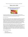 back pain back pain read all about it