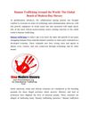 Human Trafficking Around the World The Global Reach of Modern-Day Slavery