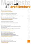 LA CRÉATION ARCHITECTURALE EST D'INTÉRÊT PUBLIC.