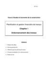 ORDONNANCEMENT DE TRAVAUX.