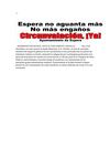 MANIFIESTO MUNICIPAL ANTE EL PARLAMENTO ANDALUZ