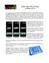 iPhone OS Software Update to iPhone OS 3
