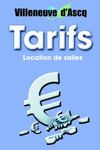 Tarifs de location de salles