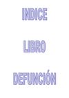 Incide de Defunción