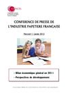 2012-01-11 Note COPACEL - Bilan -conomique g-n-ral en 2011 - Perspectives de d-veloppement 2012