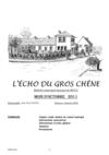 L'écho du gros chêne - octobre 2011