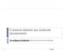 elaborer une stratégie de recherche