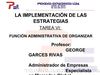 Función Administrativa de Organizar