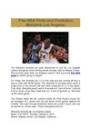 Free NBA Picks and Prediction Memphis Los Angeles