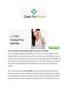 Cash For Mobile- Follow Simple Steps To Get Cash For Mobile