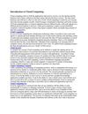 Introduction to Cloud Computing