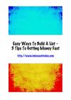 Easy Ways To Build A List - 3 Tips To Getting More Money Fast
