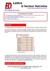 Lettre Secteur Retraites n°16