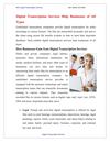 Digital Transcription Services Help Businesses of All Types