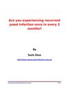 Are you experiencing recurrent yeast infection once in every 2 months?