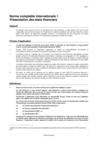 IAS01- Norme comptable internationale 1 Présentation des états financiers