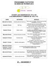 Programme du mois de Février 2012