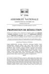 Proposition de résolution