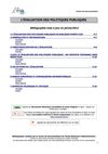 Bibliographie sur l'évaluation des politiques publiques