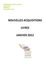 Livres janvier 2012