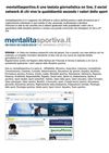 Mentalità Sportiva: mentalitasportiva.it la nuova ed originale testata giornalistica on line