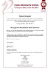 Bryngwyn School Prospectus Backing Documentation