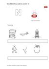 Escribo palabras con n