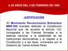 A 20 AÑOS DEL 4 DE FEBRERO DE 1992