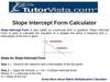 Slope Intercept Form Calculator