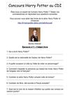 CONCOURS harry potter CDI