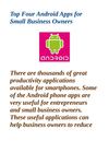 Top Four Android Apps for Small Business Owners