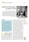INRS travailler au froid