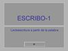 LECTOESCRITURA - ESCRIBO 1