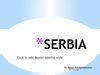 A presentation of Serbia