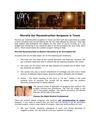Microtia Ear Reconstruction Surgeons in Texas