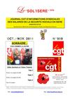 Journal CGT "le SOL'ISERE info" n°9 Oct. / Nov. 2011 pour les salariés de la SECU en Isère