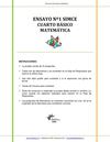ENSAYO Nº1 SIMCE CUARTO BÁSICO MATEMÁTICA