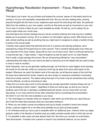 Hypnotherapy Recollection Improvement -- Focus, Retention, Recall