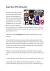 Super Bowl 2012 betting tips!